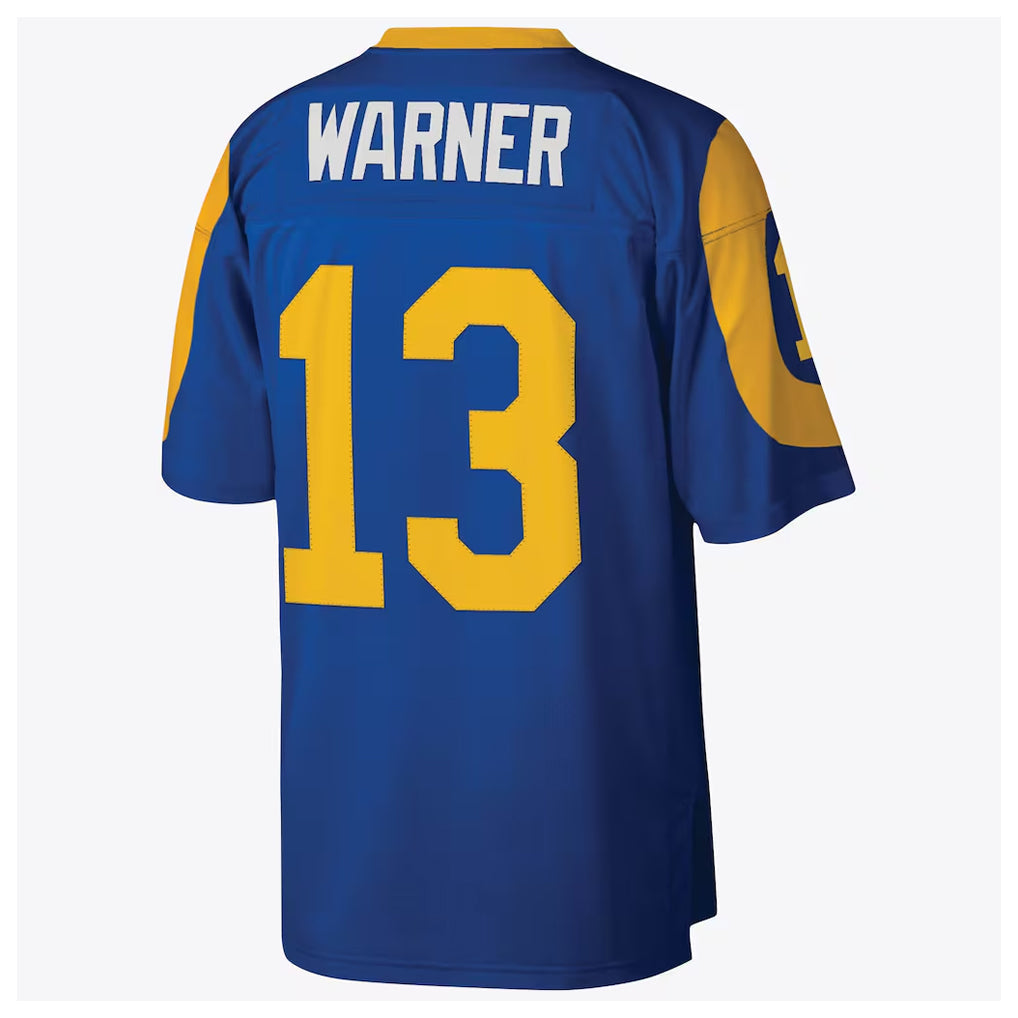 Kooe LA.Rams #13 Kurt Warner Player Royal Mitchell & Ness Legacy Retired Limited Stitched Jerseys