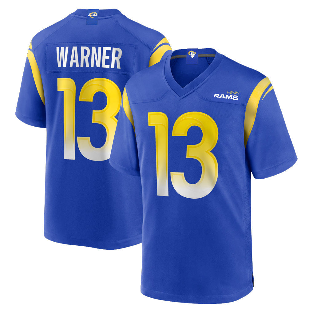 Kooe LA.Rams #13 Kurt Warner Player Royal Retired Limited Stitched Jerseys