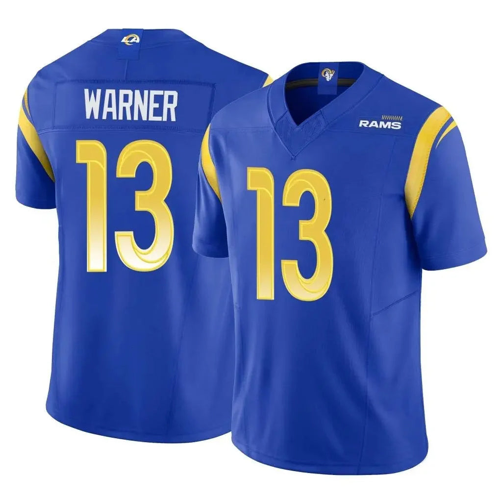 Kooe LA.Rams #13 Kurt Warner Player Royal Vapor F.U.S.E. Limited Retired Stitched Jerseys