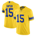 Kooe LA.Rams #15 Ty Simpson Player Gold Classic Sol Vapor Limited F.U.S.E. Home Game Stitched Jerseys