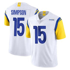 Kooe LA.Rams #15 Ty Simpson Player White Limited Vapor Untouchable Home Game Stitched Jerseys