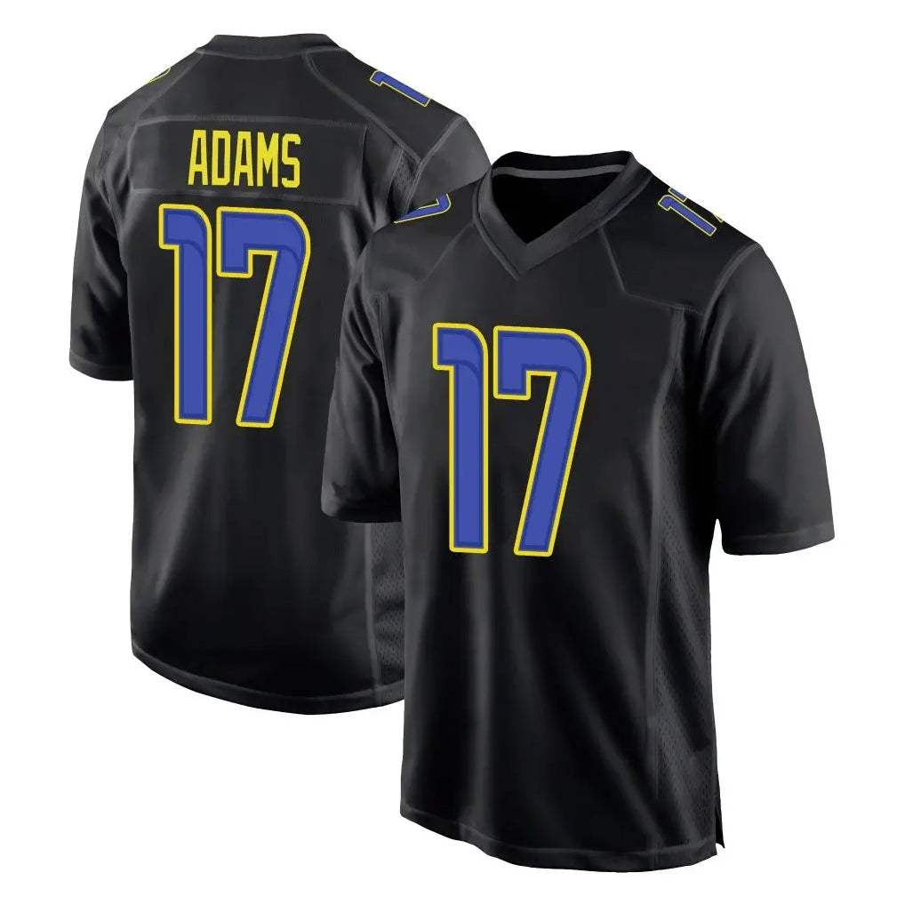 Kooe LA.Rams #17 Davante Adams Player Black Fashion Limited Home Game Stitched Jerseys