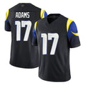 Kooe LA.Rams #17 Davante Adams Player Black Midnight Rivalries Collection Limited Home Game Stitched Jerseys