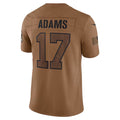 Kooe LA.Rams #17 Davante Adams Player Brown Salute To Service Limited Stitched Jerseys