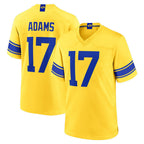 Kooe LA.Rams #17 Davante Adams Player Gold Classic Sol Home Game Stitched Jerseys