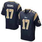 Kooe LA.Rams #17 Davante Adams Player Navy Home Game Stitched Jerseys