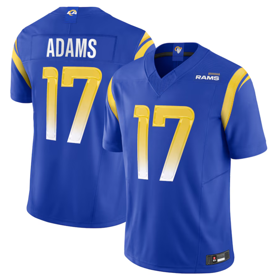 Kooe LA.Rams #17 Davante Adams Player Royal Vapor F.U.S.E. Limited Stitched Jerseys