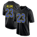 Kooe LA.Rams #23 Kyren Williams Player Black Fashion Game Stitched Jerseys