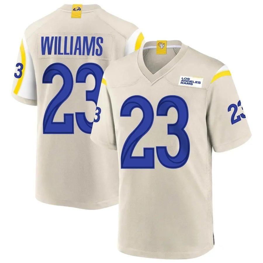KooeLA.Rams #23 Kyren Williams Player Bone Replica Game Stitched Jerseys