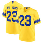 Kooe LA.Rams #23 Kyren Williams Player Gold Classic Sol Home Game Stitched Jerseys