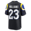 Kooe LA.Rams #23 Kyren Williams Player Midnight Blue Rivalries Collection Game Stitched Jerseys