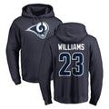Kooe LA.Rams #23 Kyren Williams Player Navy Pullover Hoodie Limited Game Stitched Jerseys
