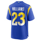 Kooe LA.Rams #23 Kyren Williams Player Royal Home Game Stitched Jerseys