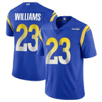 Kooe LA.Rams #23 Kyren Williams Player Royal Limited Vapor Untouchable Home Game Stitched Jerseys