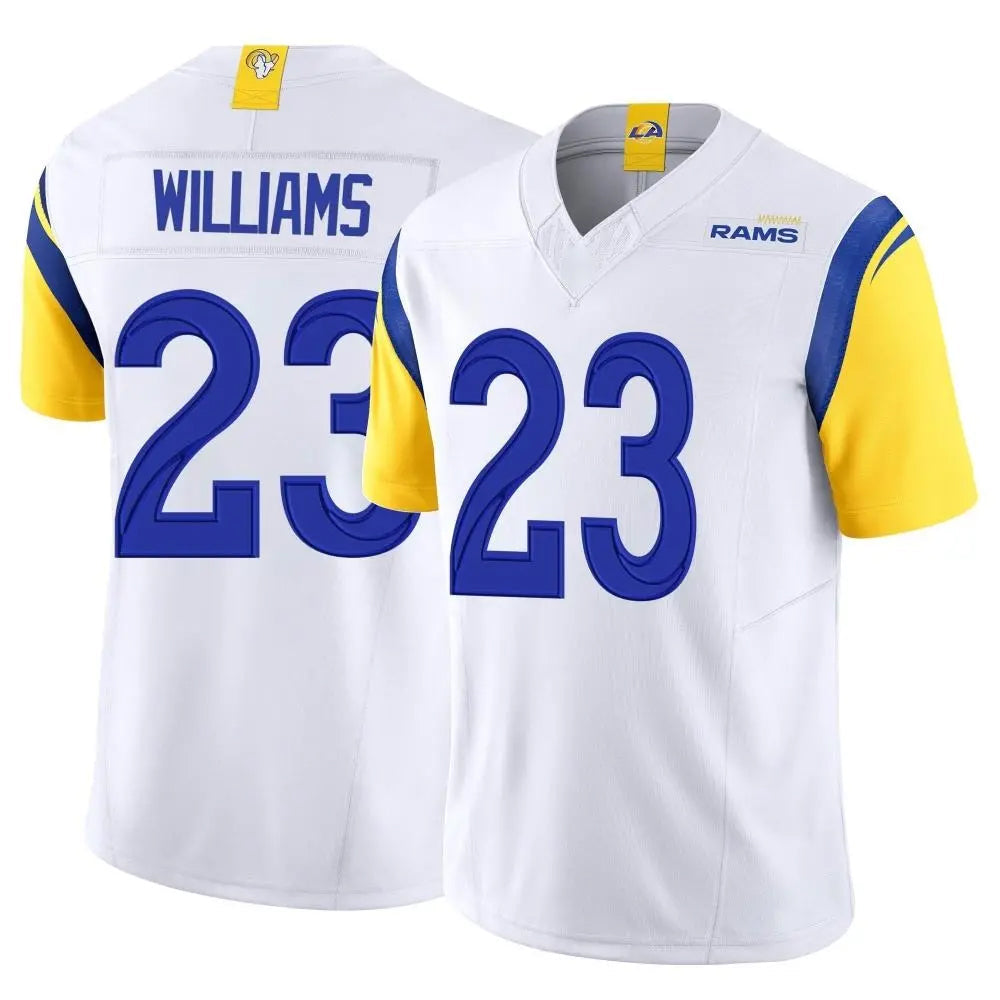 Kooe LA.Rams #23 Kyren Williams Player White Limited Vapor F.U.S.E. Stitched Jerseys