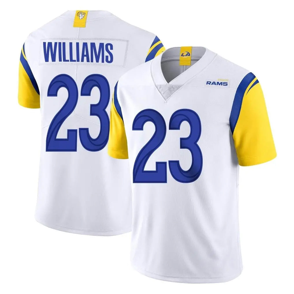 Kooe LA.Rams #23 Kyren Williams Player White Limited Vapor Untouchable Home Game Stitched Jerseys
