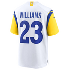 Kooe LA.Rams #23 Kyren Williams White Game Jersey American Stitched Jersey