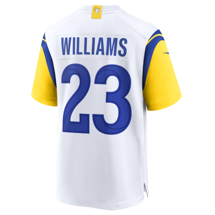 Kooe LA.Rams #23 Kyren Williams White Game Jersey American Stitched Jersey