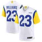 Kooe LA.Rams #23 Kyren Williams White Game Jersey American Stitched Jerseys