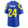 Kooe LA.Rams #24 Blake Corum Royal Game Stitched Jerseys