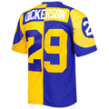 Kooe LA.Rams #29 Eric Dickerson Mitchell & Ness RoyalGold 1984 Split Legacy Replica Jersey