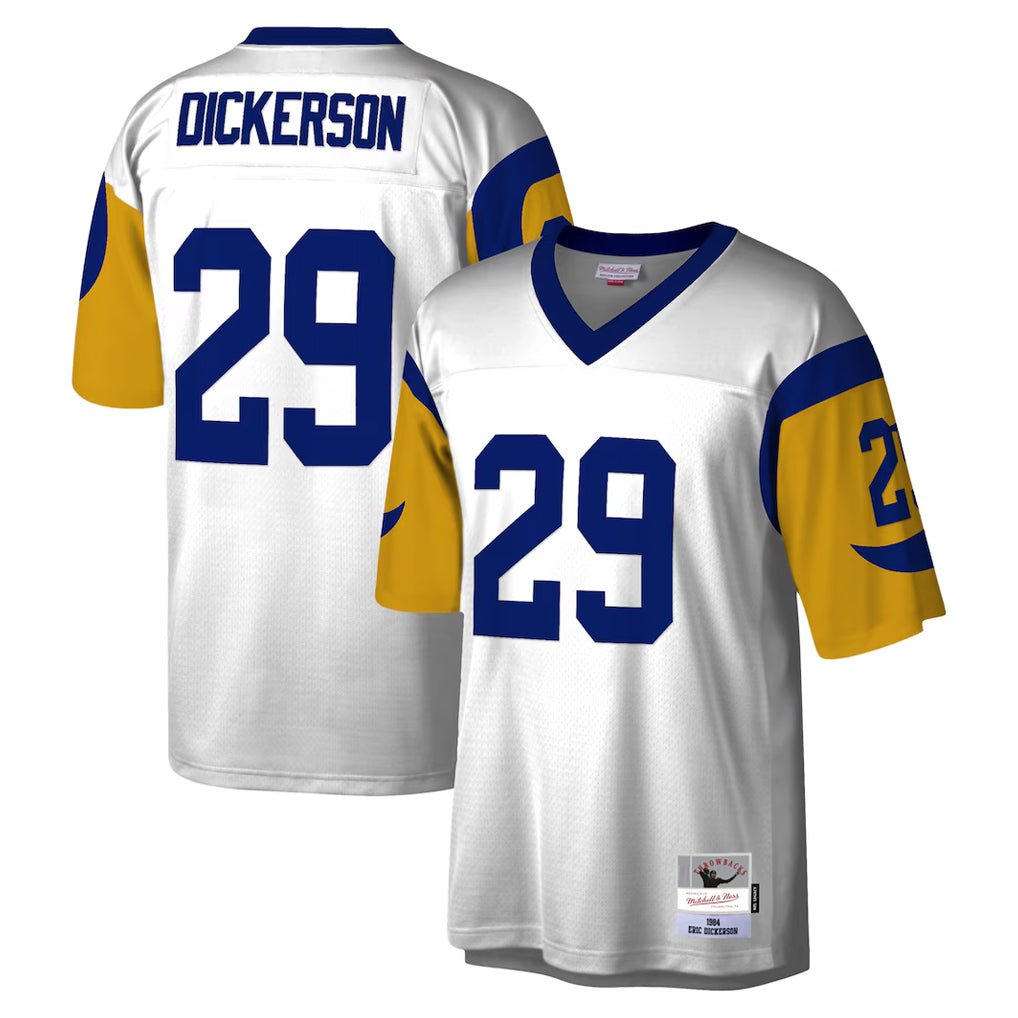 Kooe LA.Rams #29 Eric Dickerson Player White Mitchell & Ness Legacy Replica Stitched Jerseys