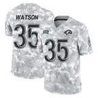Kooe LA.Rams #35 Jaylen Watson Player Arctic Camo Salute To Service Limited Game Stitched Jerseys