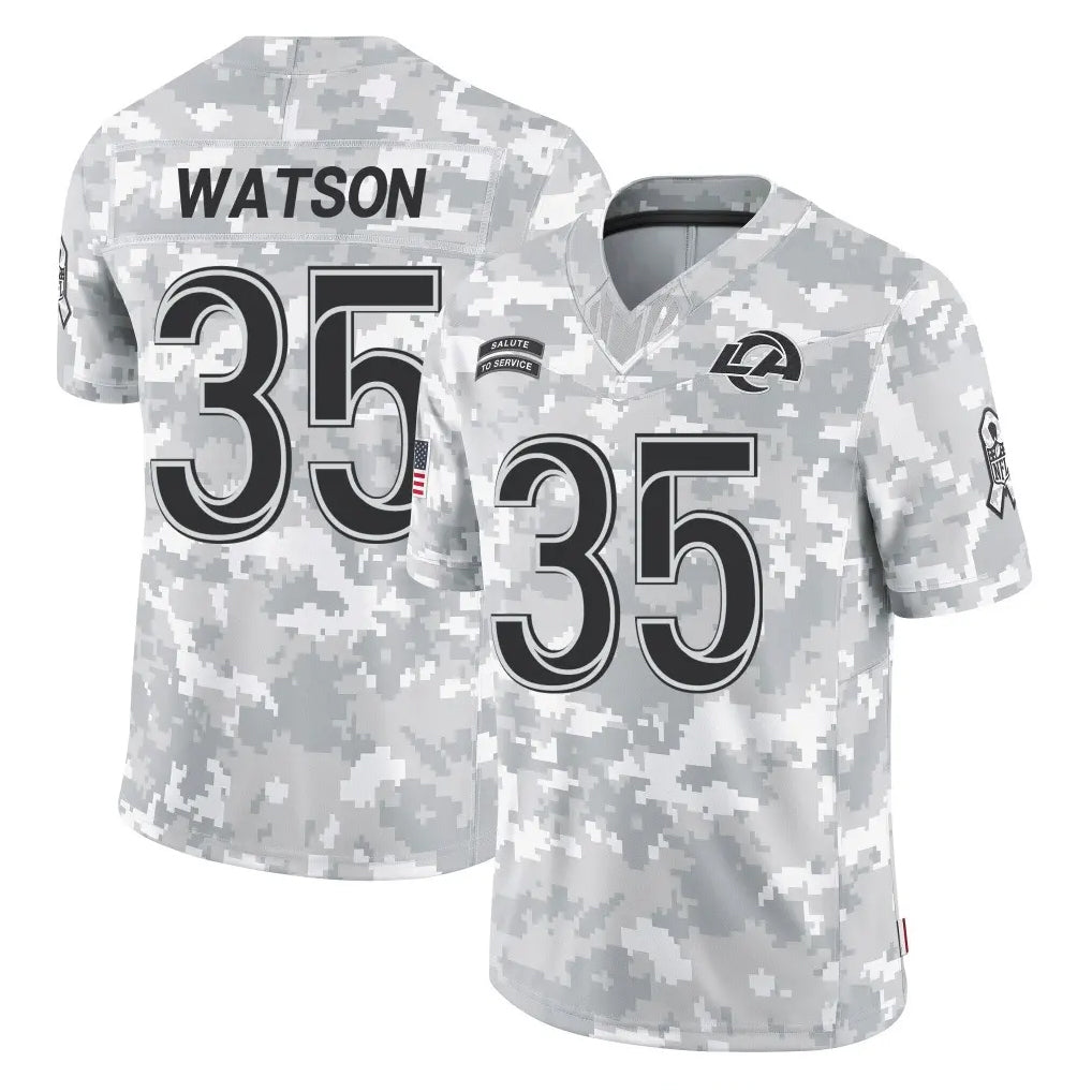 Kooe LA.Rams #35 Jaylen Watson Player Arctic Camo Salute To Service Limited Game Stitched Jerseys