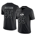 Kooe LA.Rams #35 Jaylen Watson Player Black Limited Reflective Home Game Stitched Jerseys