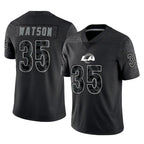 Kooe LA.Rams #35 Jaylen Watson Player Black Limited Reflective Home Game Stitched Jerseys