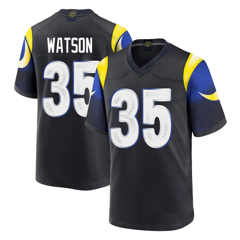 Kooe LA.Rams #35 Jaylen Watson Player Black Midnight Rivalries Collection Home Game Stitched Jerseys