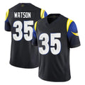 Kooe LA.Rams #35 Jaylen Watson Player Black Midnight Rivalries Collection Limited Home Game Stitched Jerseys