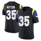 Kooe LA.Rams #35 Jaylen Watson Player Black Midnight Rivalries Collection Limited Home Game Stitched Jerseys