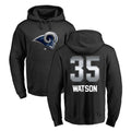 Kooe LA.Rams #35 Jaylen Watson Player Black Pullover Hoodie Limited Game Stitched Jerseys