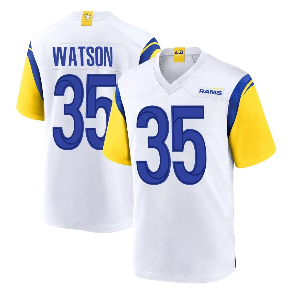 Kooe LA.Rams #35 Jaylen Watson Player White Home Game Stitched Jerseys