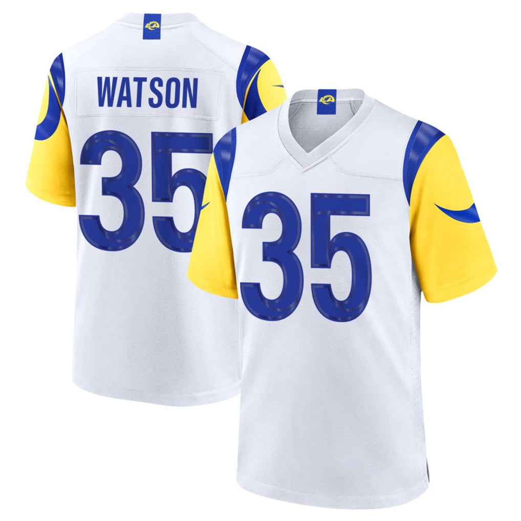 Kooe LA.Rams #35 Jaylen Watson Player White Limited Home Game Stitched Jerseys