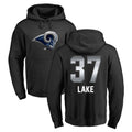 Kooe LA.Rams #37 Quentin Lake Player Black Pullover Hoodie Limited Game Stitched Jerseys