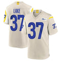 Kooe LA.Rams #37 Quentin Lake Player Bone Home Game Stitched Jerseys