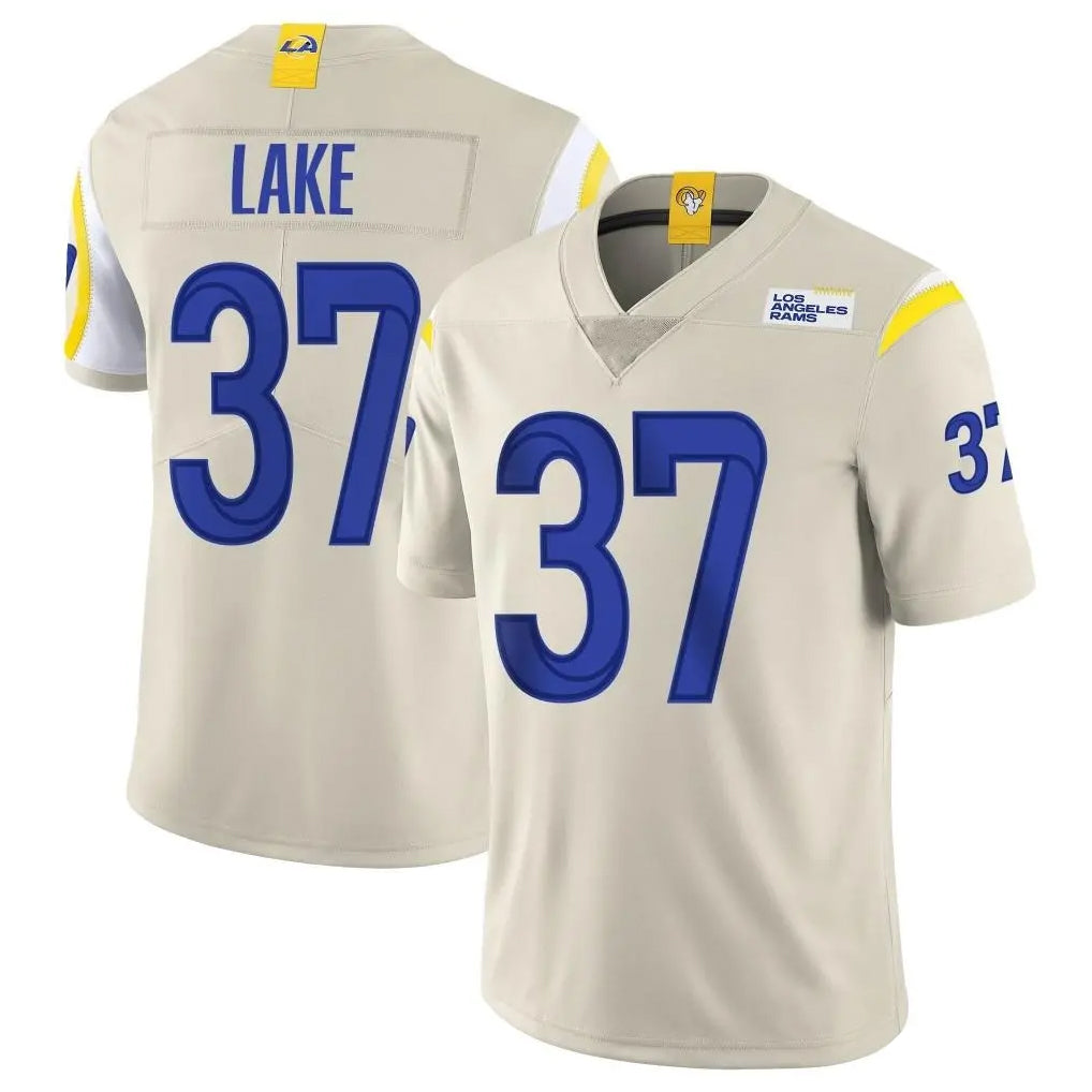 Kooe LA.Rams #37 Quentin Lake Player Bone Limited Vapor Home Game Stitched Jerseys