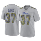 Kooe LA.Rams #37 Quentin Lake Player Gray Atmosphere Fashion Home Game Stitched Jerseys