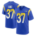 Kooe LA.Rams #37 Quentin Lake Player Royal Home Game Stitched Jerseys