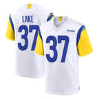 Kooe LA.Rams #37 Quentin Lake Player White Home Game Stitched Jerseys