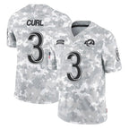Kooe LA.Rams #3 Kam Curl Player Arctic Camo Salute To Service Limited Game Stitched Jerseys