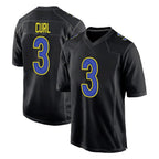 Kooe LA.Rams #3 Kam Curl Player Black Fashion Limited Home Game Stitched Jerseys