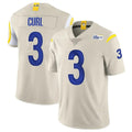 Kooe LA.Rams #3 Kam Curl Player Bone Limited Vapor Home Game Stitched Jerseys