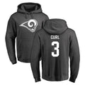 Kooe LA.Rams #3 Kam Curl Player Gray Pullover Hoodie Limited Game Stitched Jerseys