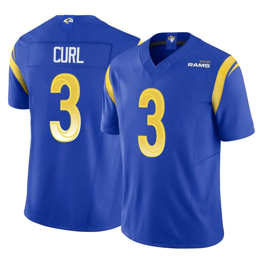 Kooe LA.Rams #3 Kam Curl Player Royal Limited Vapor F.U.S.E. Home Game Stitched Jerseys