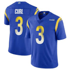 Kooe LA.Rams #3 Kam Curl Player Royal Limited Vapor Untouchable Home Game Stitched Jerseys