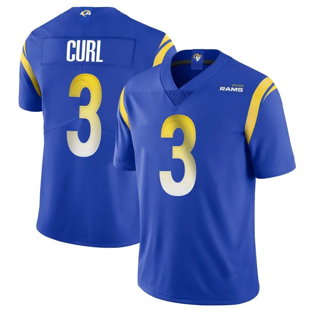 Kooe LA.Rams #3 Kam Curl Player Royal Limited Vapor Untouchable Home Game Stitched Jerseys