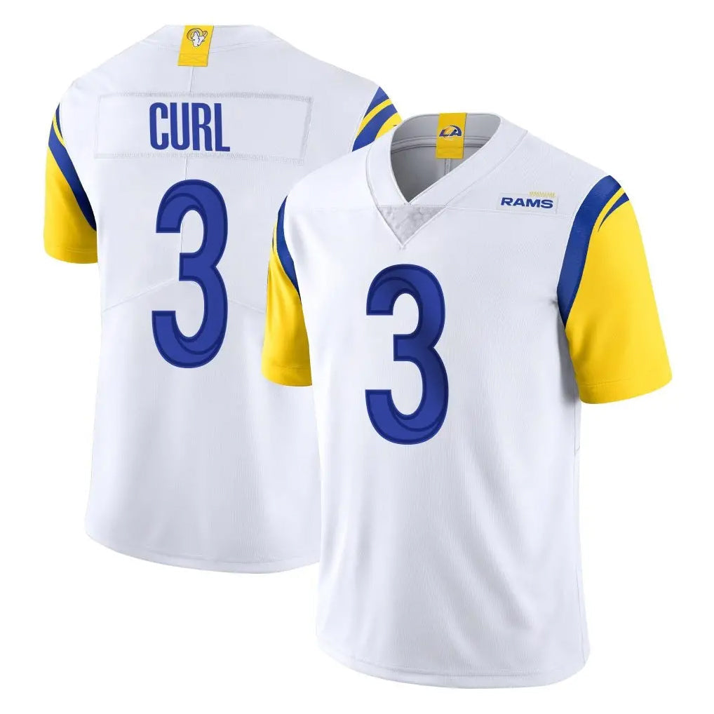 Kooe LA.Rams #3 Kam Curl Player White Limited Vapor Untouchable Home Game Stitched Jerseys